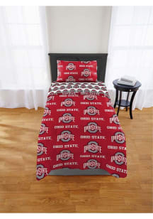 Red Nebraska Cornhuskers Twin Bed in a Bag Bedding
