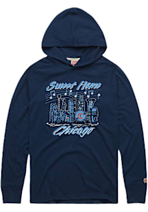 Homage Chicago Cubs Mens Navy Blue Sweet Home Chicago Long Sleeve Lightweight Hoodie