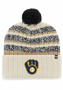 47 Milwaukee Brewers Navy Blue Tavern Cuff Pom Mens Knit Hat