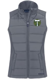 Cutter and Buck Portland Timbers Womens Graphite Evoke Vest