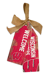 Wisconsin Badgers 12" Tag Sign -