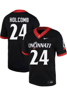 Terrell Holcomb Nike Mens Black Cincinnati Bearcats NIL Game Football Jersey