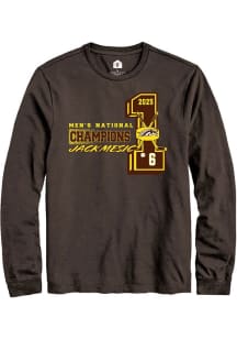 Jack Mesic Mens Brown Western Michigan Broncos NIL 2025 National Champions Long Sleeve Player T Sh..