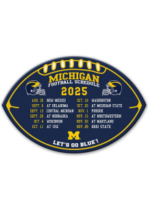 Michigan Wolverines Navy Blue 2025 Team Schedule Listing Magnet