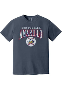 Summit Sportswear Amarillo Sod Poodles Womens Blue Homerun Short Sleeve T-Shirt
