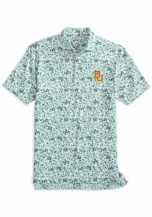 Johnnie O Baylor Bears Mens Green Tailgater Vault Short Sleeve Fashion Polo
