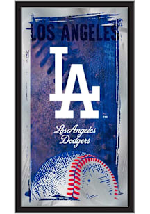 Los Angeles Dodgers Baseball Hanging Back Bar Mirror