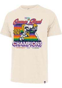 47 Notre Dame Fighting Irish Natural Orange Bowl Franklin Short Sleeve Fashion T Shirt