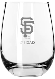 San Francisco Giants Dad 15oz Stemless Wine Glass - White