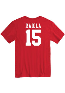 Dylan Raiola Rally Mens Red Nebraska Cornhuskers Football Name and Number Player T Shirt