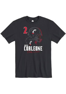 Dontay Corleone  Cincinnati Bearcats Black Rally Football Caricature Short Sleeve T Shirt