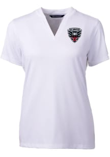 Cutter and Buck DC United Womens White Forge Short Sleeve T-Shirt