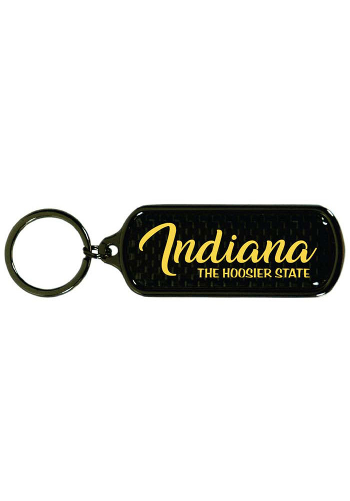 Indiana Carbon Fiber Keychain