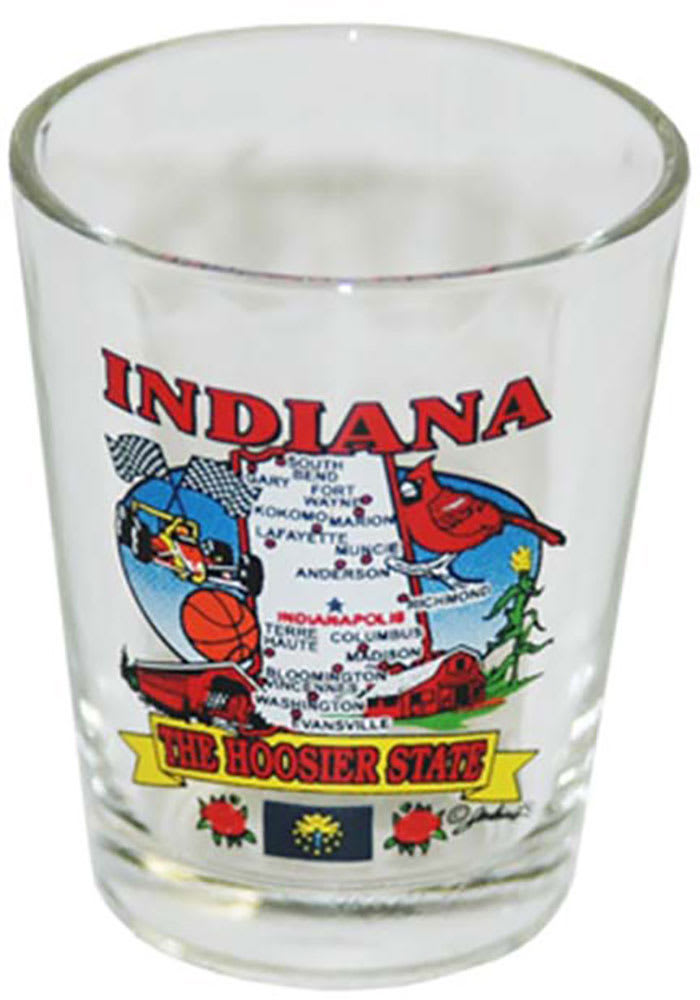 Indiana State Map Shot Glass