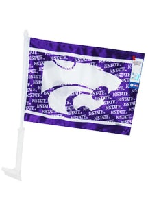 K-State Wildcats Wrap Car Flag - Purple