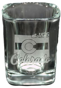 Colorado Square Etched Retro Shot Glass