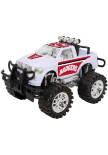 White Wisconsin Badgers Monster Toy Car