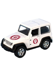 White Indiana Hoosiers Pullback Toy Car