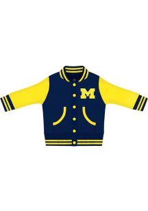 Baby Navy Blue Michigan Wolverines Varsity Light Weight Jacket