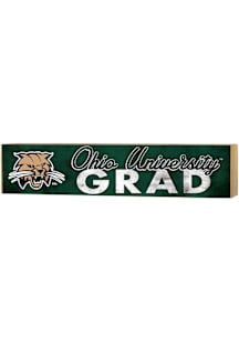 KH Sports Fan Ohio Bobcats 3x13 Block Sign Grad Sign - Green
