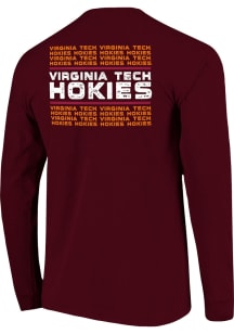 Virginia Tech Hokies Maroon Stacks Short Sleeve T Shirt