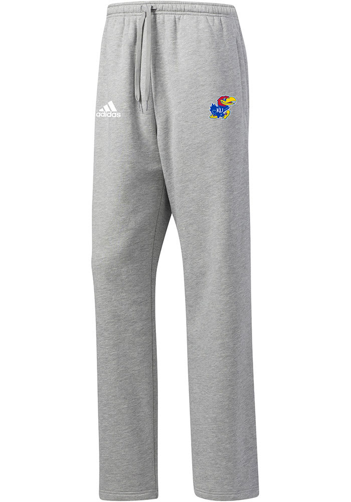 Kansas Jayhawks Mens Grey Fleece Sweatpants