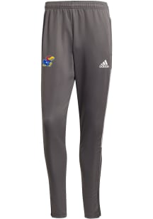 Adidas Kansas Jayhawks Mens Grey Tiro21 Training Pants