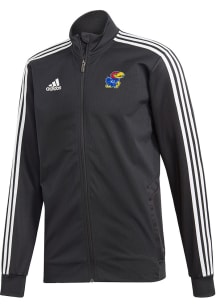 Adidas Kansas Jayhawks Mens Black Tiro Training Track Jacket