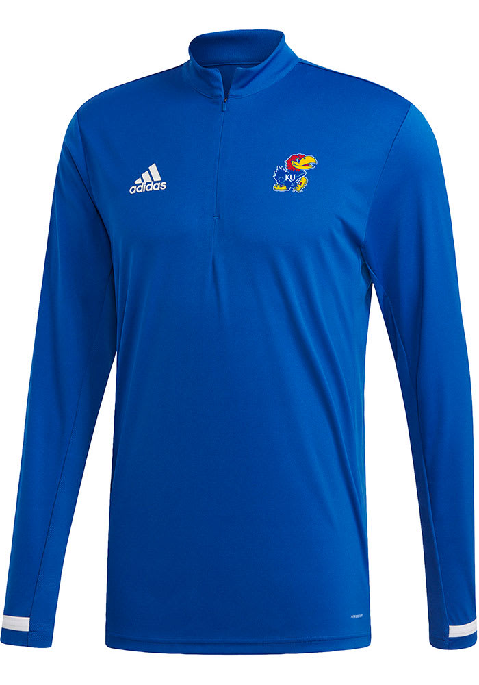 Triform Custom Apparel LLC Adidas Kansas Jayhawks Blue Replica Jersey, Blue, 100% POLYESTER, Size M, Rally House