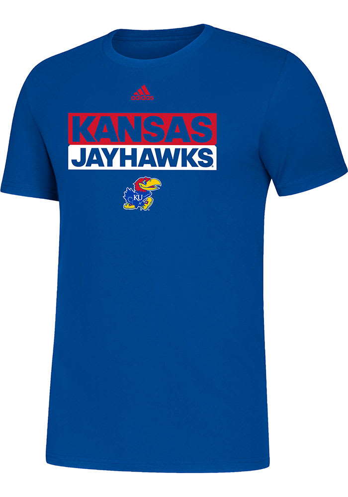 Kansas Jayhawks Blue Amplifier Short Sleeve T Shirt