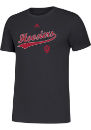 Indiana Hoosiers Black Amplifier Short Sleeve T Shirt