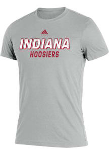 Indiana Hoosiers Grey Adidas Blend Short Sleeve T Shirt