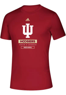 Indiana Hoosiers Red Adidas Creator Short Sleeve T Shirt