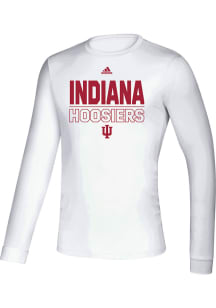 Adidas Indiana Hoosiers White Creator Long Sleeve T-Shirt