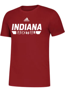 Adidas Indiana Hoosiers Red Amplifier Short Sleeve T Shirt