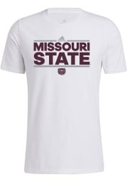 Adidas Missouri State Bears White Amplifier Short Sleeve T Shirt
