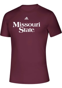 Adidas Missouri State Bears Maroon Creator Short Sleeve T Shirt