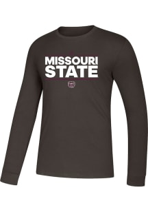Adidas Missouri State Bears Charcoal Ampliflier Long Sleeve T Shirt