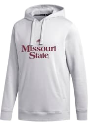 Adidas Missouri State Bears Mens White Fleece Hood Long Sleeve Hoodie