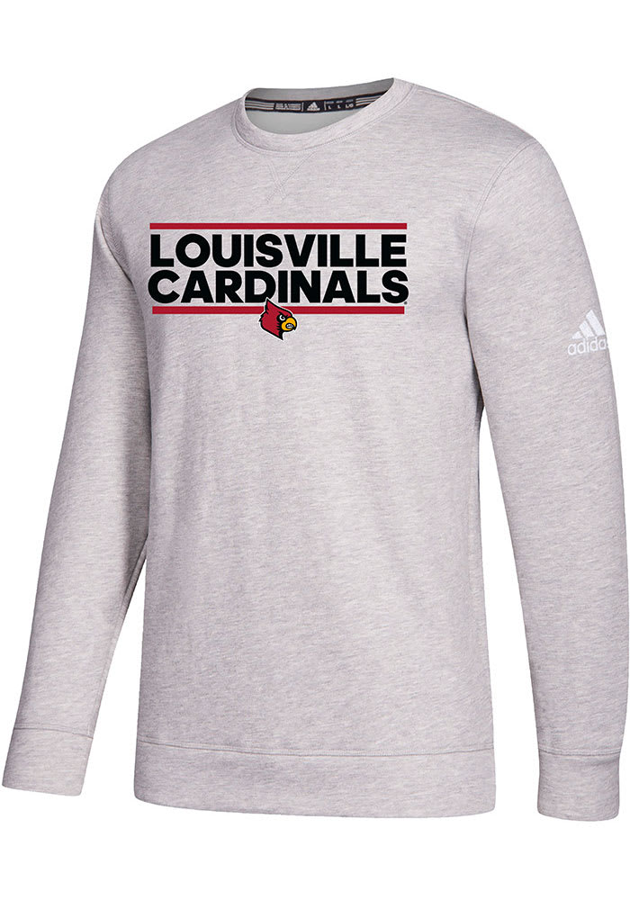 Men's Champion Red Louisville Cardinals Athletics Logo Long Sleeve