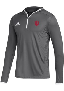 Adidas Indiana Hoosiers Mens Grey Team Issue Hood