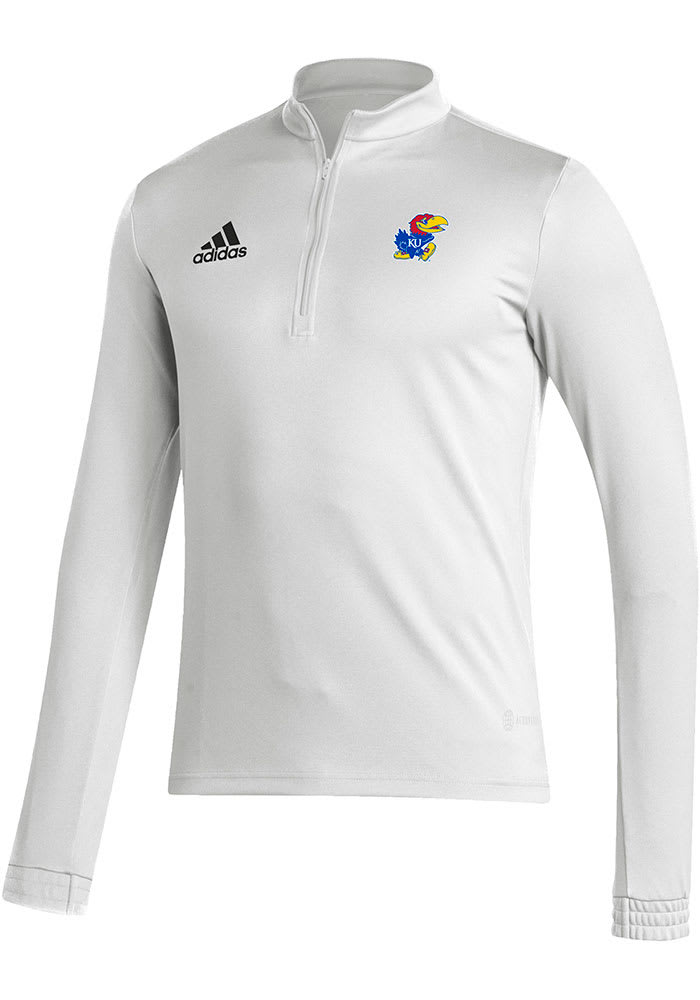 Adidas Kansas Jayhawks Mens WHITE Entrada22 Pullover - 27230265