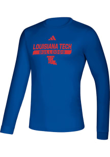 Adidas Louisiana Tech Bulldogs Blue Creator Long Sleeve T-Shirt