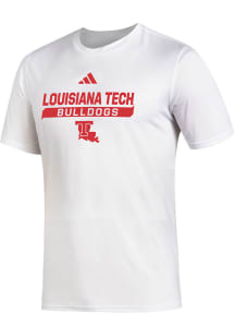 Adidas Louisiana Tech Bulldogs White Creator Short Sleeve T Shirt
