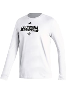 Adidas UL Lafayette Ragin' Cajuns White Fresh Long Sleeve T Shirt