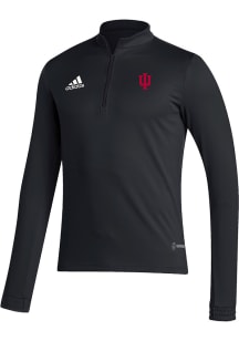 Adidas Indiana Hoosiers Mens Black Entrada22 Long Sleeve 1/4 Zip Pullover