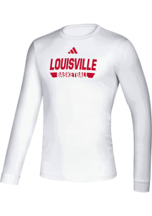 Adidas Louisville Cardinals White Creator Long Sleeve T-Shirt