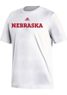 Adidas Nebraska Cornhuskers White Fresh Short Sleeve T Shirt
