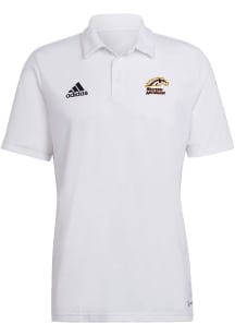 Adidas Western Michigan Broncos Mens White Primary Logo Entrada22 Short Sleeve Polo