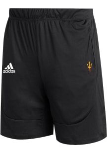 Adidas Arizona State Sun Devils Mens Black Sideline Knit Shorts